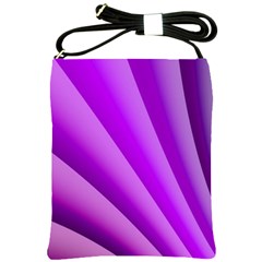 Gentle Folds Of Purple Shoulder Sling Bags by FunWithFibro