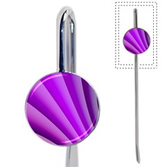 Gentle Folds Of Purple Book Mark by FunWithFibro