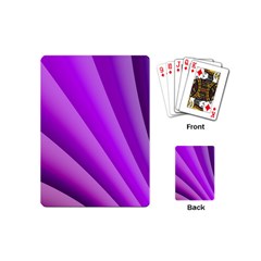 Gentle Folds Of Purple Playing Cards (mini)  by FunWithFibro