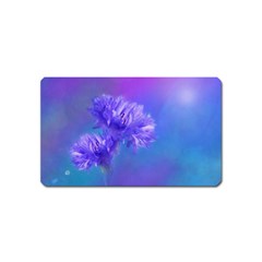Purple Cornflower Floral  Magnet (name Card)