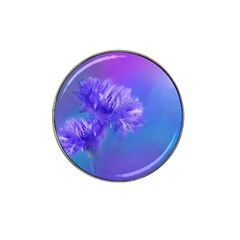 Purple Cornflower Floral  Hat Clip Ball Marker