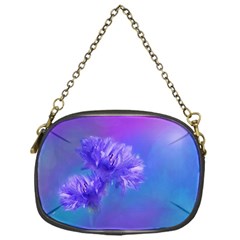 Purple Cornflower Floral  Chain Purses (one Side) 