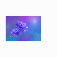 Purple Cornflower Floral  Small Garden Flag (two Sides)