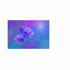 Purple Cornflower Floral  Large Garden Flag (two Sides)