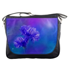Purple Cornflower Floral  Messenger Bags