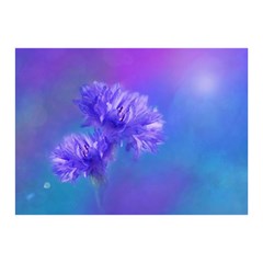 Purple Cornflower Floral  Double Sided Flano Blanket (mini)  by yoursparklingshop