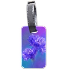 Flowers Cornflower Floral Chic Stylish Purple  Luggage Tags (two Sides) by yoursparklingshop