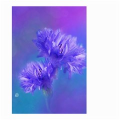 Flowers Cornflower Floral Chic Stylish Purple  Small Garden Flag (two Sides)