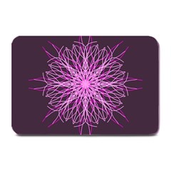 Pink Kaleidoscope Flower Mandala Art Plate Mats