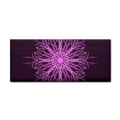 Pink Kaleidoscope Flower Mandala Art Hand Towel