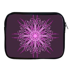 Pink Kaleidoscope Flower Mandala Art Apple Ipad 2/3/4 Zipper Cases