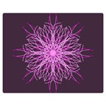 Pink Kaleidoscope Flower Mandala Art Double Sided Flano Blanket (Medium)  60 x50  Blanket Front