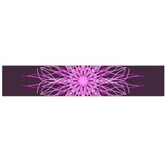 Pink Kaleidoscope Flower Mandala Art Flano Scarf (large)