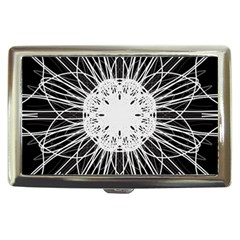 Black And White Flower Mandala Art Kaleidoscope Cigarette Money Cases