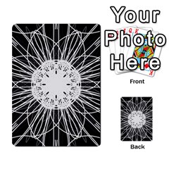 Black And White Flower Mandala Art Kaleidoscope Multi-purpose Cards (rectangle) 