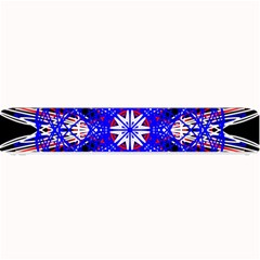 Kaleidoscope Flower Mandala Art Black White Red Blue Small Bar Mats