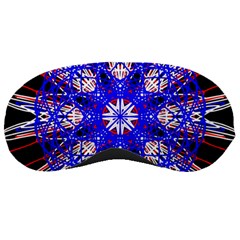 Kaleidoscope Flower Mandala Art Black White Red Blue Sleeping Masks