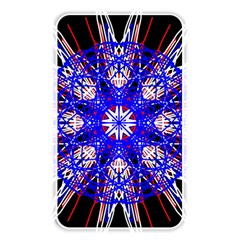 Kaleidoscope Flower Mandala Art Black White Red Blue Memory Card Reader