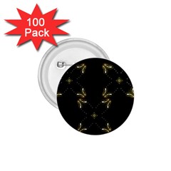 Festive Black Golden Lights  1 75  Buttons (100 Pack)  by yoursparklingshop