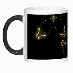 Festive Black Golden Lights  Morph Mugs by yoursparklingshop