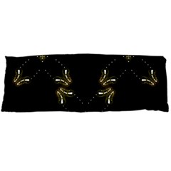 Festive Black Golden Lights  Body Pillow Case (dakimakura)