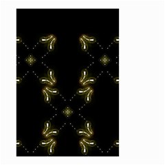 Festive Black Golden Lights  Small Garden Flag (two Sides)