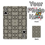 Interlace Arabesque Pattern Playing Cards 54 Designs  Front - Spade3