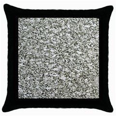 Black And White Abstract Texture Throw Pillow Case (black)
