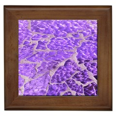 Festive Chic Purple Stone Glitter  Framed Tiles by yoursparklingshop