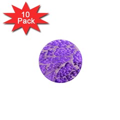 Festive Chic Purple Stone Glitter  1  Mini Magnet (10 pack) 