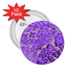 Festive Chic Purple Stone Glitter  2.25  Buttons (10 pack) 