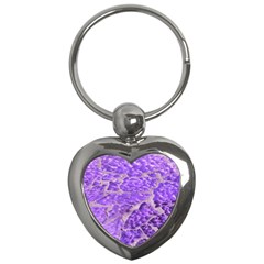 Festive Chic Purple Stone Glitter  Key Chains (Heart) 