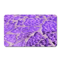 Festive Chic Purple Stone Glitter  Magnet (Rectangular)