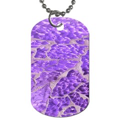 Festive Chic Purple Stone Glitter  Dog Tag (One Side)