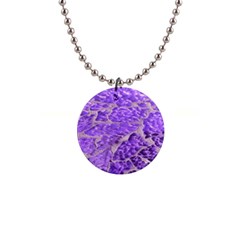 Festive Chic Purple Stone Glitter  Button Necklaces
