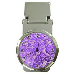 Festive Chic Purple Stone Glitter  Money Clip Watches