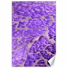 Festive Chic Purple Stone Glitter  Canvas 24  x 36 