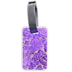 Festive Chic Purple Stone Glitter  Luggage Tags (One Side) 