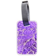 Festive Chic Purple Stone Glitter  Luggage Tags (Two Sides)