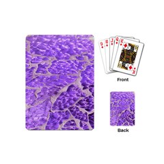 Festive Chic Purple Stone Glitter  Playing Cards (Mini) 