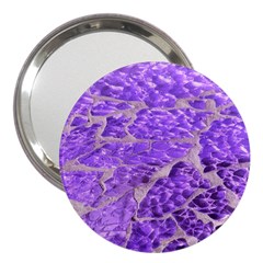 Festive Chic Purple Stone Glitter  3  Handbag Mirrors