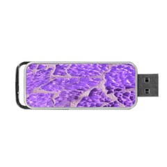 Festive Chic Purple Stone Glitter  Portable USB Flash (One Side)