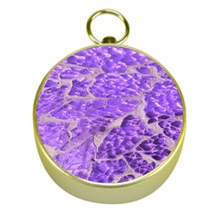 Festive Chic Purple Stone Glitter  Gold Compasses