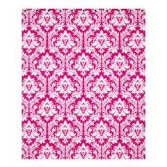 Hot Pink Damask Pattern Shower Curtain 60  X 72  (medium)  by Zandiepants