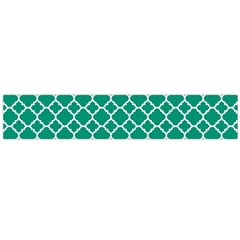 Emerald Green Quatrefoil Pattern Flano Scarf (large) by Zandiepants