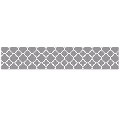 Grey Quatrefoil Pattern Flano Scarf (large) by Zandiepants