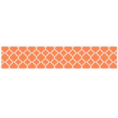 Tangerine Orange Quatrefoil Pattern Flano Scarf (large) by Zandiepants