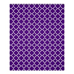 Royal Purple Quatrefoil Pattern Shower Curtain 60  X 72  (medium) by Zandiepants