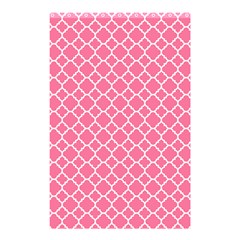 Soft Pink Quatrefoil Pattern Shower Curtain 48  X 72  (small)