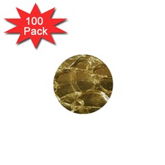 Gold Bar Golden Chic Festive Sparkling Gold  1  Mini Buttons (100 Pack)  by yoursparklingshop